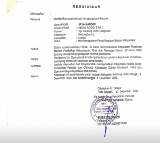 Wow!! Dugaan Rangkap Jabatan Kepala Desa Talagasari Sindangbarang Berikut Jadi Kepala Sekolah di PKBM Jaya Mandiri 3 5BCCB179 CC43 4892 82FC 3CC27EB9668D